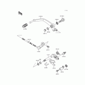 Схема вузла: Перемикач передач для Kawasaki VN800 Vulcan 800
