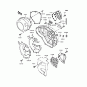 Схема вузла: Кришка двигуна для Kawasaki ZR250 Balius-II