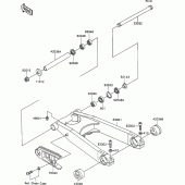 Схема вузла: Swing arm для Kawasaki ZX1100 ZZ-R1100
