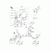 Схема вузла: Передній гальмівний циліндр для Kawasaki VN2000 Vulcan 2000 Limited