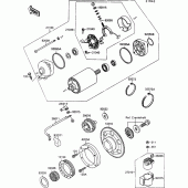 Схема узла: Starter motor для Kawasaki VN1500 VN-15 SE