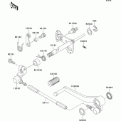 Схема узла: Переключатель передач для Kawasaki ZX900 Ninja ZX-9R