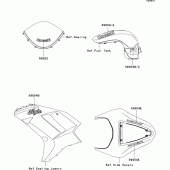 Схема вузла: Decals(blue)(p8f) для Kawasaki ZX600 Ninja ZX-6R