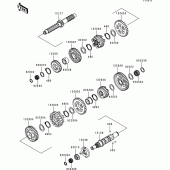 Схема вузла: Transmission(vnt50ae077439-) для Kawasaki VN1500 VN1500 Classic