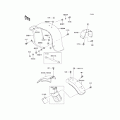 Схема узла: Крыло для Kawasaki KZ1000 Police