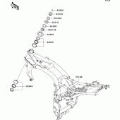 Схема вузла: Рама для Kawasaki ZR1000 Z1000