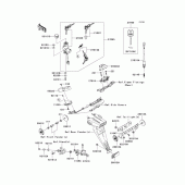 Схема узла: Ignition switch/locks/reflectors для Kawasaki ZX600 Ninja ZX-6R