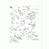 Схема вузла: Кріплення двигуна для Kawasaki VN750 Vulcan 750