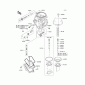 Схема узла: Карбюратор parts(1/2) для Kawasaki ZX600 Ninja ZX-6R