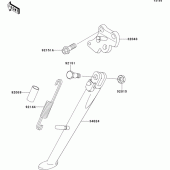 Схема узла: Stand(s) для Kawasaki ZX600 Ninja ZX-6R