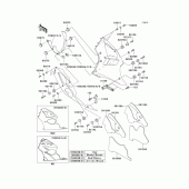 Схема вузла: Cowling lowers(1/2)(zx600-j1) для Kawasaki ZX600 Ninja ZX-6R