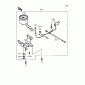 Схема вузла: Панель приладів для Kawasaki KMX50 KSR-I