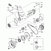 Схема узла: Стартер для Kawasaki BJ250