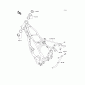 Схема узла: Рама для Kawasaki KX85 KX85-II