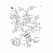 Схема узла: Обтекатель (ZR750-H2/H3) для Kawasaki ZR750 ZR-7S