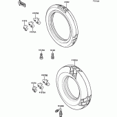 Схема вузла: Шина для Kawasaki ZG1000 1000GTR