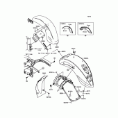 Схема узла: Крыло для Kawasaki VN900 Vulcan 900 Classic