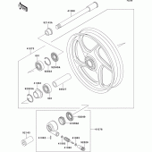 Схема вузла: Front wheel для Kawasaki ZG1000 Concours