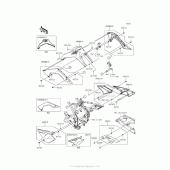 Схема вузла: Side Covers/chain Cover для Kawasaki KLX140 KLX140L