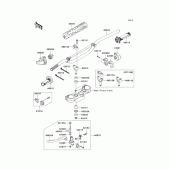 Схема узла: Руль & Пульт управления рулевой для Kawasaki KX250/ KX252 KX250F