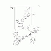Схема узла: Kickstarter mechanism для Kawasaki KX85 KX85