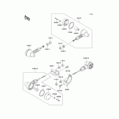 Схема вузла: Поворотники для Kawasaki KL250 KL250 Super Sherpa