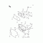 Схема вузла: Right engine cover(s) для Kawasaki VN2000 Vulcan 2000