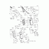 Схема узла: Радиатор для Kawasaki KX250/ KX252 KX250F