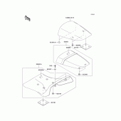 Схема узла: Сиденье для Kawasaki ZX1200 Ninja ZX-12R