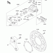 Схема узла: Задний тормоз для Kawasaki VN2000 VN2000 Classic