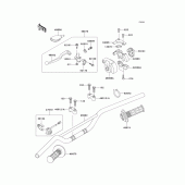 Схема узла: Руль & Пульт управления рулевой для Kawasaki KX85 KX85-II