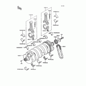 Схема вузла: Колінчастий вал для Kawasaki ZG1000 Concours