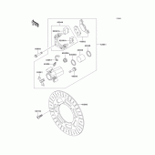 Схема вузла: Front brake(en500-c6-c8) для Kawasaki EN500 Vulcan 500 LTD