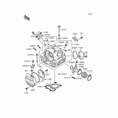 Схема вузла: Головка циліндра (BN125-A3) для Kawasaki BN125 Eliminator