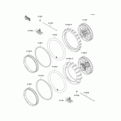 Схема узла: Шины для Kawasaki KX500