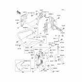 Схема вузла: Радіатор для Kawasaki KX100