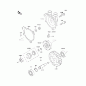 Схема вузла: Водяний насос Kawasaki KLX650 KLX650