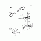 Схема вузла: Поворотники для Kawasaki ZX1000 Ninja ZX-10R