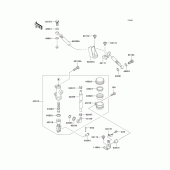 Схема узла: Задний тормозной цилиндр для Kawasaki ZX600 ZZ-R600