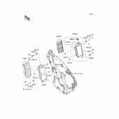 Схема вузла: Радіатор для Kawasaki KX450 KX450F