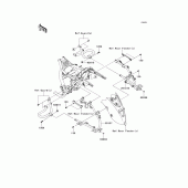 Схема узла: Кофры(side bag bracket) для Kawasaki VN1700 Vulcan 1700 Vaquero