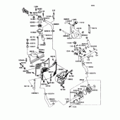 Схема узла: Радиатор (1/2) для Kawasaki ZX750 Ninja ZX-7