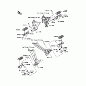 Схема вузла: Підніжки для Kawasaki ZX1000 Z1000SX ABS