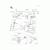 Схема вузла: Кермо & Пульт управління кермовим для Kawasaki ZX1200 Ninja ZX-12R