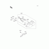 Схема вузла: Taillight(s) для Kawasaki ZX600 Ninja ZX-6R