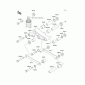 Схема узла: Задняя подвеска для Kawasaki EX500 Ninja 500R