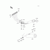 Схема узла: Выхлопная система (s) для Kawasaki ZX636 Ninja ZX-6R