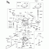 Схема вузла: Карбюратор(1/2) для Kawasaki VN800 Vulcan 800