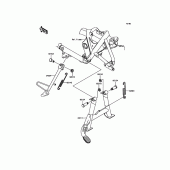 Схема вузла: Stand(s) для Kawasaki EJ800 W800
