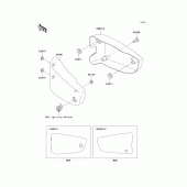 Схема вузла: Side covers для Kawasaki VN1500 VN1500 Classic FI